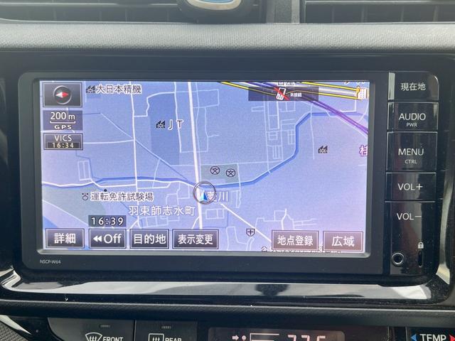 アクア Ｓ　自社ローン　純正ナビ　バックカメラ　ＥＴＣ　ｂｌｕｅｔｏｏｔｈ　ワンセグＴＶ（4枚目）