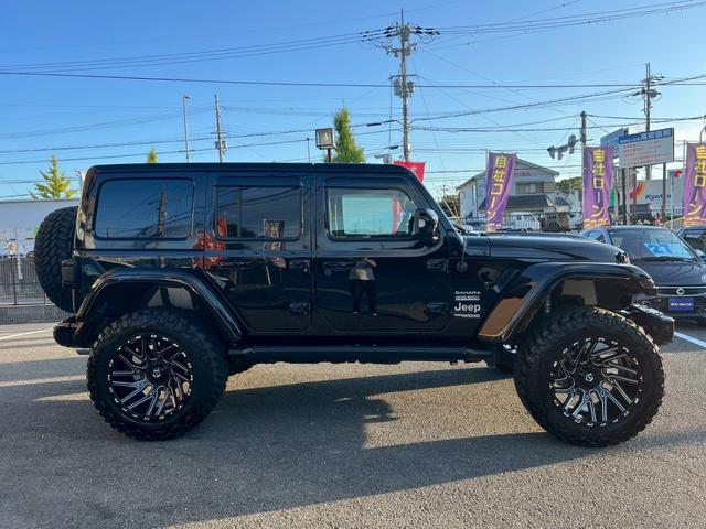 ジープ・ラングラーアンリミテッド サハラ　ＦＯＸサス　ＴＩＳアルミ　サイドオートステップ　　ワンオーナー　禁煙車　４ＷＤ　クルコン　ＢＳＭ　　　　シートヒーター　ドラレコ　ＥＴＣ（40枚目）