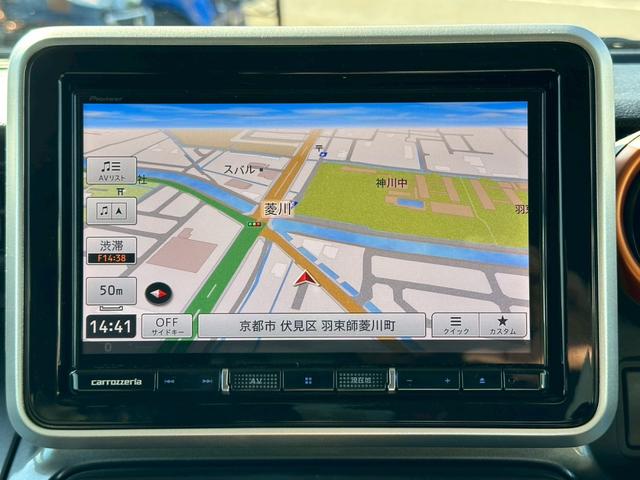 スペーシアギア ハイブリッドＸＺ　ターボ　ワンオーナー　社外ナビ　バックカメラ　ドラレコ　両側パワースライドドア　ＥＴＣ（4枚目）