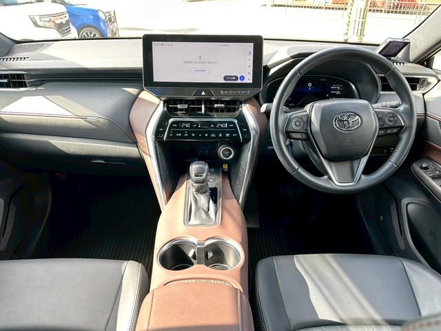 ハリアーハイブリッド G ワンオーナー/純正12.3型ナビ・フルセグTV/バックモニター/BSM/ブラウン内装/パワーバックドア/LEDヘッドランプ/LEDフォグ/デジタルインナーミラー/純正18インチAW/スマートキー×2(2枚目)