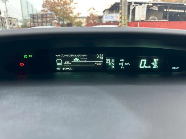 プリウス Ｓ　１オーナー　禁煙車　純正ナビ　レザーシートカバー　検Ｒ９／３　内装ウッドパネル　コーナーセンサー　ＥＴＣ　Ｂカメラ（14枚目）