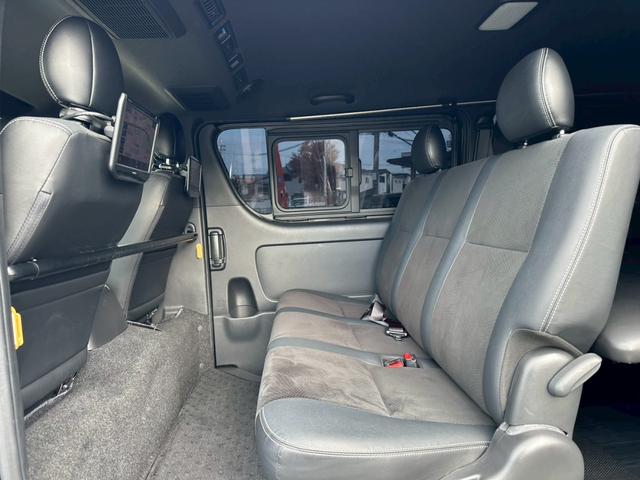 ハイエースバン スーパーGL ダークプライムII モデリスタ ヘッドレストモニター ベッド 社外スピーカー ワンオーナー 禁煙 ユーザー買取 社外AW(33枚目)