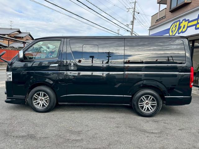 ハイエースバン スーパーGL ダークプライムII モデリスタ ヘッドレストモニター ベッド 社外スピーカー ワンオーナー 禁煙 ユーザー買取 社外AW(43枚目)