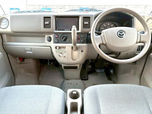 スクラム ＰＣ　４ＷＤ　ナビ　ＴＶ　ドライブレコーダー　キーレス　タイミングチェーン　ＡＢＳ　パワーウインドウ　パワーステアリング　エアバック　エアコン　走行距離５０３００ｋｍ　軽バン　軽箱　積載量３５０ｋｇ（20枚目）