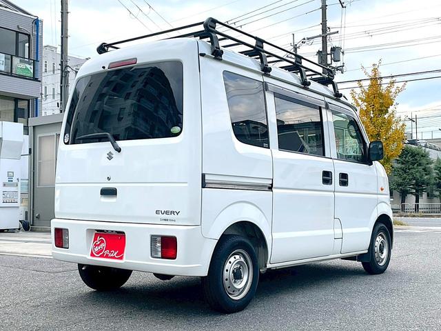 エブリイ ＰＣ　キーレス　タイミングチェーン　ルーフキャリア付　パワーウインドウ　パワーステアリング　エアバック　エアコン　走行距離１１４１００ｋｍ　軽バン　軽箱　ハイルーフ　積載量３５０ｋｇ　乗車定員４名（13枚目）