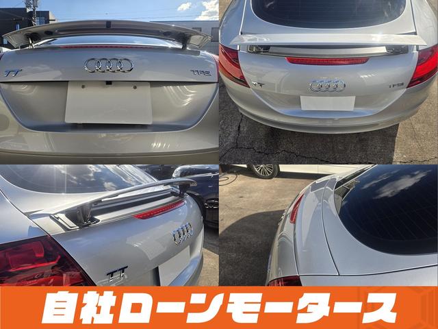 TTクーペ 1.8TFSI Sラインパッケージ Sラインロゴ入り半革シート+ステアリング 電動リアウィング ナビフルセグCDDVD Bluetooth Bカメラ ミラーヒーターパドルシフト スペアキーオートHIDライト フォグリアフォグ純正17AW(14枚目)