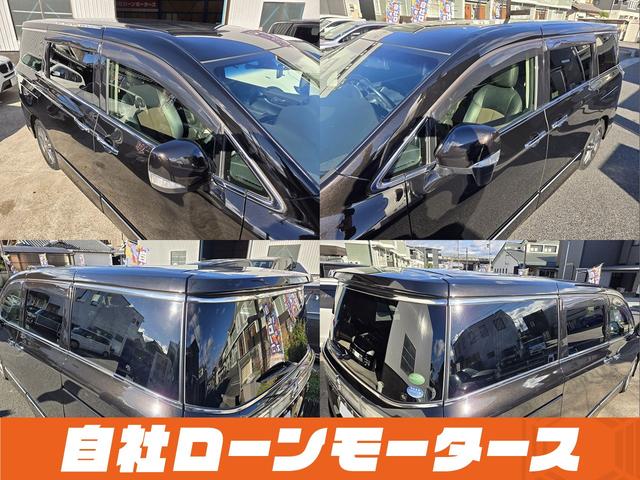 エルグランド ２５０ハイウェイスターアーバンクロム　ＡＬＰＩＮＥフリップダウンモニター　両側パワースライドドア　純正ナビフルセグＤＶＤ　Ｂｌｕｅｔｏｏｔｈ　Ｂカメラ　ハーフレザー　オットマン　ステアスイッチ　オートＨＩＤヘッドライト　フォグ純正１８ＡＷ（32枚目）