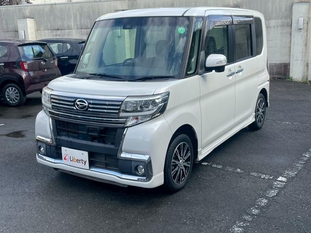 タント カスタムＸ　トップエディションＳＡＩＩ　片側電動スライドドア　衝突被害軽減ブレーキ　純正アルミホイール　フォグライト　ＣＤオーディオ　オートエアコン　スマートキー　電動格納式ミラー　アイドリングストップ　横滑り防止機能（7枚目）