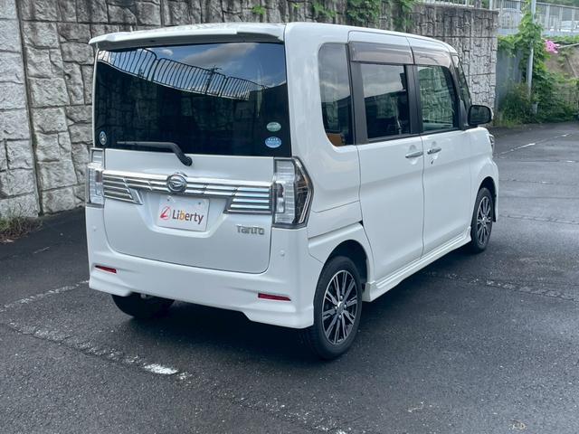 タント カスタムＸ　トップエディションＳＡＩＩ　片側電動スライドドア　衝突被害軽減ブレーキ　純正アルミホイール　フォグライト　ＣＤオーディオ　オートエアコン　スマートキー　電動格納式ミラー　アイドリングストップ　横滑り防止機能（14枚目）