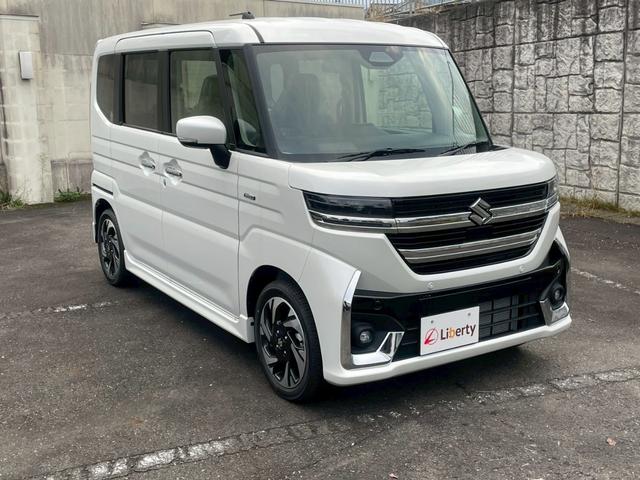 スペーシアカスタム ハイブリッドXS 両側電動スライドドア 衝突被害軽減ブレーキ アダプティブクルーズコントロール 純正アルミホイール LEDヘッドライト フォグライト シートヒーター ハンドルヒーター オットマン シートバックテーブル(8枚目)