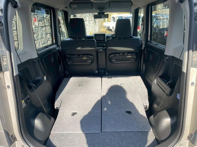 スペーシアカスタム ハイブリッドＸＳ　両側電動スライドドア　ナビ　クリアランスソナー　レーンアシスト　衝突被害軽減システム　オートライト　ＬＥＤヘッドランプ　スマートキー　アイドリングストップ　電動格納ミラー　シートヒーター　ベンチシート（15枚目）