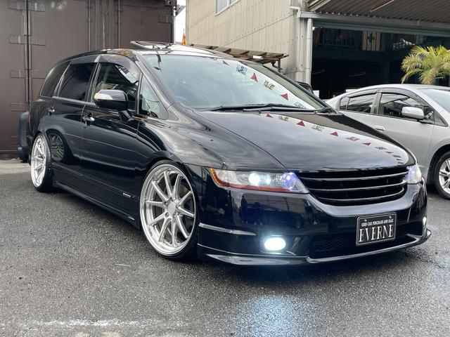 オデッセイ ホンダ アブソルート ｗｏｒｋ グノーシス２０インチ ラルグス車高調 クラッツィオシートヒーター付きカバー サンルーフ 地デジナビ ヒッチメンバー 京都府 アブソルート ｗｏｒｋ グノーシス２０インチ ラルグス車高調 クラッツィオシートヒーター付き