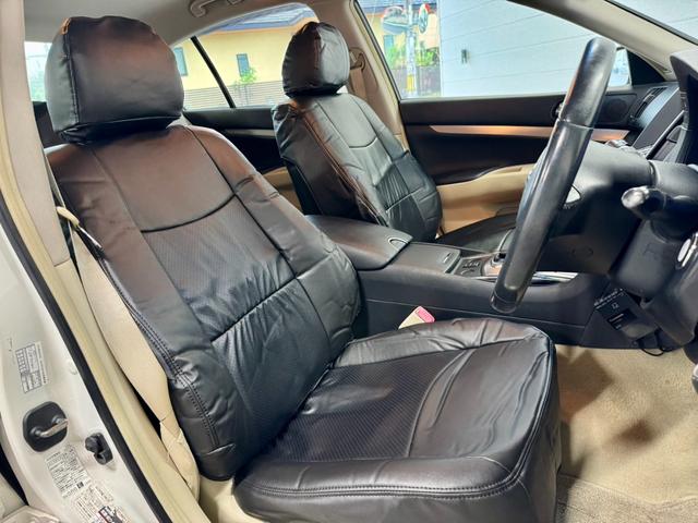 スカイライン 250GT Aパッケージ ドラレコ ETC 革調シートカバー パワーシート(22枚目)