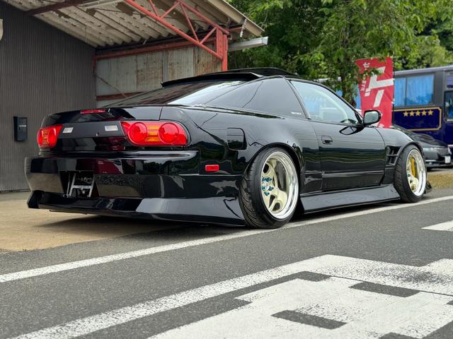 １８０ＳＸ 　サイクルフェンダー／ＢＮスポーツフルエアロ／ｗｏｒｋマイスター極リム／全塗装／サンルーフ／１５タービン／ドリドレ／ドリフト（9枚目）