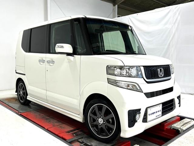 Ｎ－ＢＯＸ モデューロＸ　Ｇ・ターボパッケージ　ターボ車／モデューロ専用ショックサスペンション／専用１５インチアルミ／社外ナビＴＶ／バックカメラ／ＥＴＣ／Ｂｌｕｅｔｏｏｔｈ／両側パワースライドドア／オートクルーズ／パドルシフト／ＨＩＤ／スマートキー（3枚目）