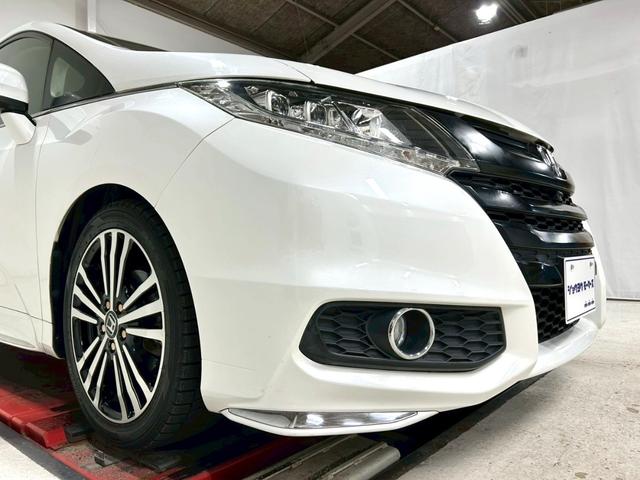 オデッセイ アブソルート・ＥＸ　禁煙車／衝突軽減ブレーキ／黒本革シート／純正ナビＴＶ／純正フリップダウンモニター／全方位カメラ／Ｂｌｕｅｔｏｏｔｈ／ＥＴＣ／ＨＫＳ車高調／純正１８インチアルミ／両側パワースライド／シートヒーター（53枚目）