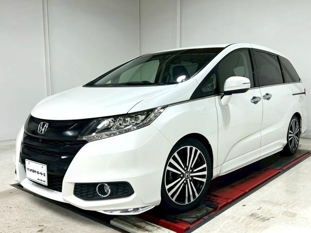 オデッセイ アブソルート・ＥＸ　禁煙車／衝突軽減ブレーキ／黒本革シート／純正ナビＴＶ／純正フリップダウンモニター／全方位カメラ／Ｂｌｕｅｔｏｏｔｈ／ＥＴＣ／ＨＫＳ車高調／純正１８インチアルミ／両側パワースライド／シートヒーター（70枚目）