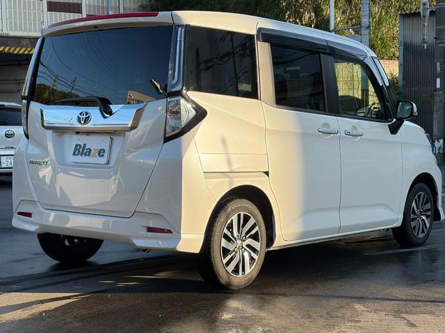 ルーミー カスタムG ユーザー買取/ワンオーナー/LEDヘッド/フォグランプ/衝突軽減装置/クリアランスソナー/純正ナビ/バックカメラ/ETC/フルセグTV/ブルートゥース/シートヒーター/タイヤ4本新品交換付(5枚目)