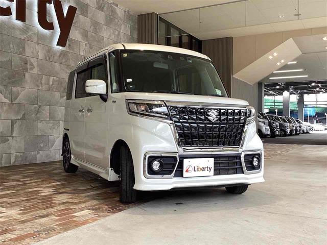 スペーシアカスタム ハイブリッドXSターボ バックカメラ 両側電動スライドドア TV クリアランスソナー オートクルーズコントロール レーンアシスト 衝突被害軽減システム オートライト スマートキー アイドリングストップ 電動格納ミラー(3枚目)