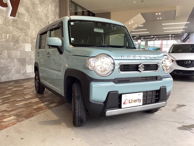 ハスラー ハイブリッドＧ　ＥＴＣ　バックカメラ　ナビ　ＴＶ　クリアランスソナー　レーンアシスト　衝突被害軽減システム　オートライト　スマートキー　アイドリングストップ　電動格納ミラー　シートヒーター　ＣＶＴ　ＥＳＣ　ＵＳＢ（3枚目）