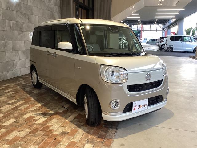 ムーヴキャンバス Ｇメイクアップリミテッド　ＳＡＩＩＩ　ＥＴＣ　全周囲カメラ　両側電動スライドドア　ナビ　ＴＶ　衝突被害軽減システム　オートマチックハイビーム　スマートキー　アイドリングストップ　電動格納ミラー　ベンチシート　ＣＶＴ　ＡＢＳ　ＥＳＣ　ＣＤ（14枚目）