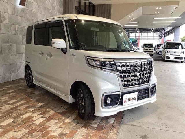 スペーシアカスタム ハイブリッドＸＳターボ　ＥＴＣ　全周囲カメラ　両側電動スライドドア　ＴＶ　クリアランスソナー　オートクルーズコントロール　レーンアシスト　オートライト　スマートキー　アイドリングストップ　電動格納ミラー　シートヒーター（3枚目）