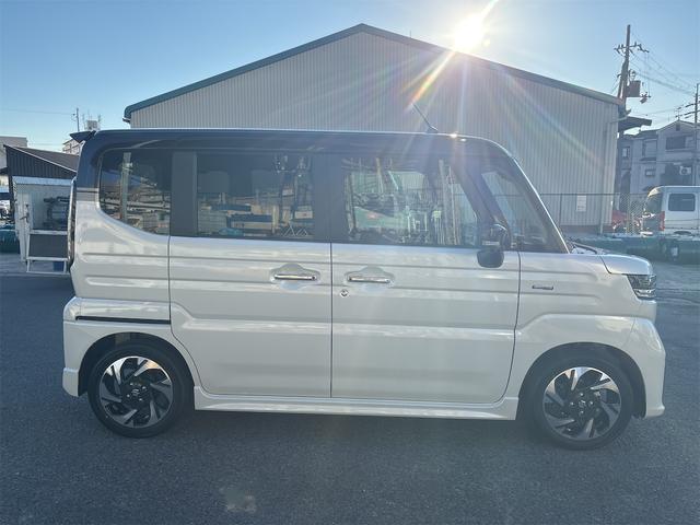 スペーシアカスタム ハイブリッドXS 【届け出済み未使用車・純正ナビ付き】【車検R10年11月】ツートンカラー Aストップ シートヒーター ACC Bカメラ ベンチシート フルフラット レーンアシスト スマートキー Bluetooth(13枚目)