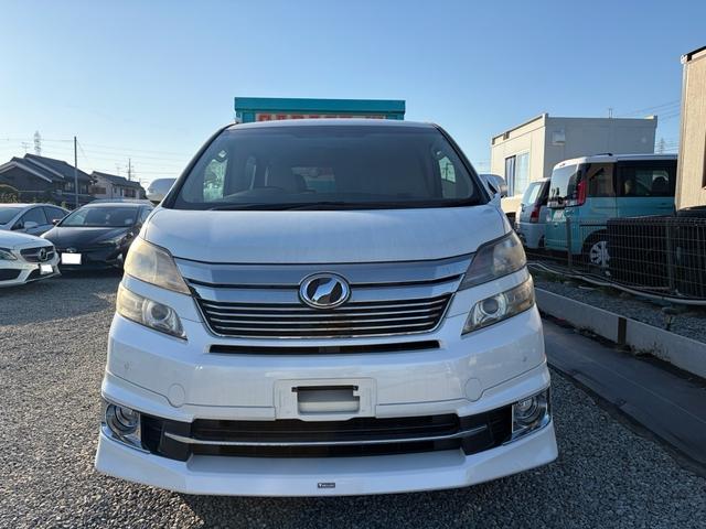 ヴェルファイア 2.4V V モデリスタエアロ 8インチナビ 後席モニター 両側電動スライドドア 1オーナー 禁煙車 白内装 べージュ内装 フルセグ(2枚目)