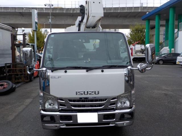 エルフトラック  イスズ エルフ 高所作業車 アイチ製 SH11A 地上高11m 電工仕様 車検2年付き メッキパーツ(2枚目)
