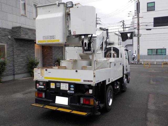 エルフトラック  イスズ エルフ 高所作業車 アイチ製 SH11A 地上高11m 電工仕様 車検2年付き メッキパーツ(5枚目)