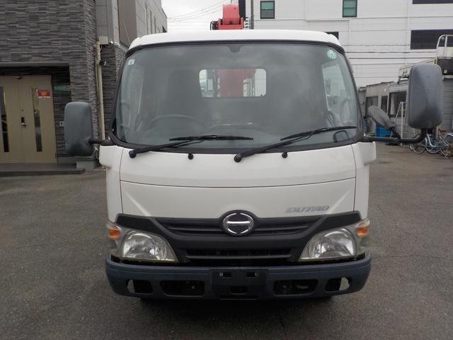 デュトロ 古河ユニック製 3段クレーン ラジコン付き 荷台鉄板張り 積載3000kg 車検付き(3枚目)