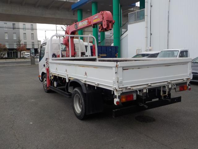 デュトロ 古河ユニック製 3段クレーン ラジコン付き 荷台鉄板張り 積載3000kg 車検付き(8枚目)