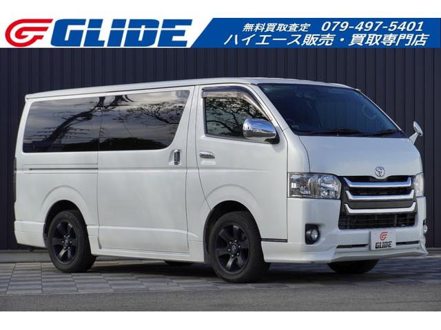 レジアスエースバン スーパーGL ダークプライム 3.0D ALPINE8インチナビ ALPINE 11.5インチフリップダウンモニター 両側パワースライドドア 純正フルエアロ リアスポイラー LEDテールランプ バックカメラ(2枚目)