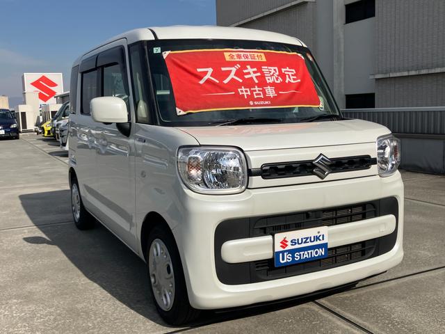 スペーシア ＨＹＢＲＩＤ　Ｇ　２型　衝突被害軽減ブレーキ　全方位ナビ付　デュアルカメラブレーキ｜後退時ブレーキサポート｜後席両側スライドドア｜ハロゲンヘッドランプ｜全方位モニター用カメラ｜携帯リモコン｜ステアリングオーディオスイッチ｜（5枚目）