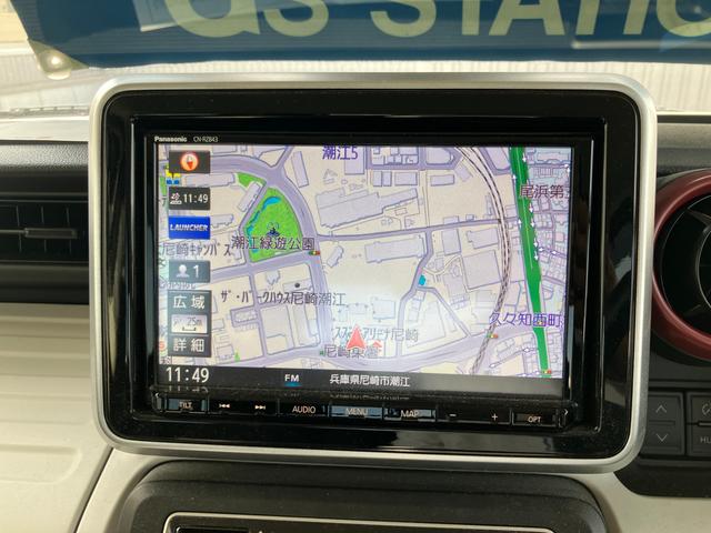 スペーシア ＨＹＢＲＩＤ　Ｇ　２型　衝突被害軽減ブレーキ　全方位ナビ付　デュアルカメラブレーキ｜後退時ブレーキサポート｜後席両側スライドドア｜ハロゲンヘッドランプ｜全方位モニター用カメラ｜携帯リモコン｜ステアリングオーディオスイッチ｜（37枚目）