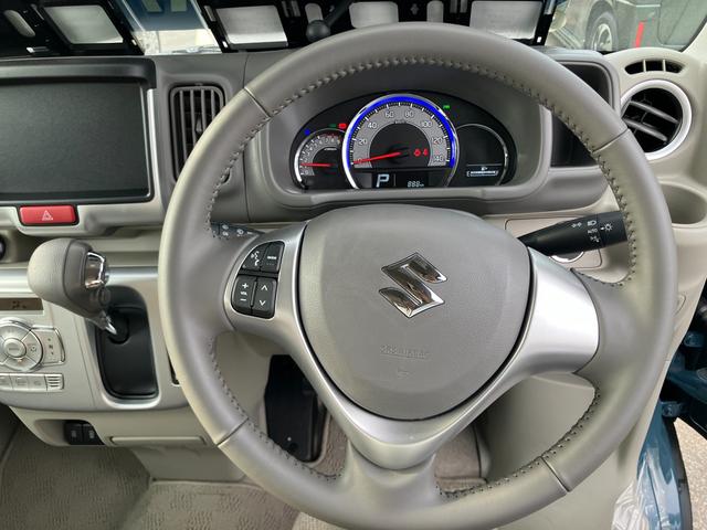 エブリイワゴン ＰＺターボ　ハイルーフ　６型　ＣＶＴ　ＬＥＤヘッドランプ　デュアルカメラブレーキ｜後席左側ワンアクションパワースライド｜１４インチアルミホイール｜本革巻きステアリングホイール｜リモート格納式ドアミラー｜運転席シートヒーター｜（24枚目）