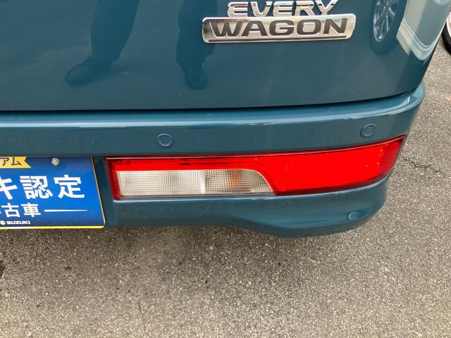 エブリイワゴン ＰＺターボ　ハイルーフ　６型　ＣＶＴ　ＬＥＤヘッドランプ　デュアルカメラブレーキ｜後席左側ワンアクションパワースライド｜１４インチアルミホイール｜本革巻きステアリングホイール｜リモート格納式ドアミラー｜運転席シートヒーター｜（62枚目）