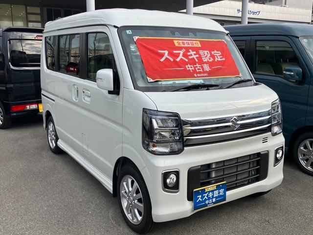 エブリイワゴン ＰＺターボ　スペシャル　ハイルーフ　６型　バックカメラ付　デュアルカメラブレーキ｜後席両側ワンアクションパワースライド｜１４インチアルミホイール｜本革巻きステアリングホイール｜リモート格納式ドアミラー｜運転席シートヒーター｜電動オートステップ｜（5枚目）