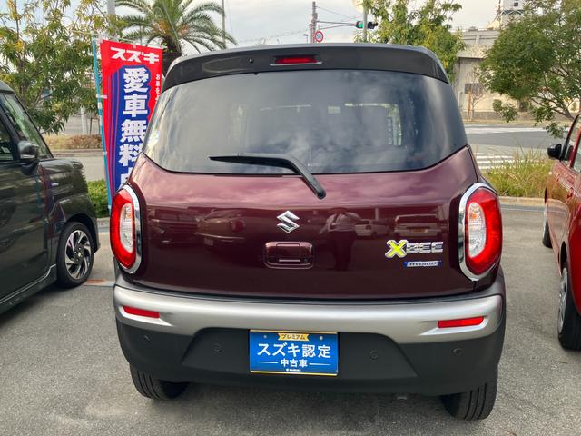 クロスビー ＨＹＢＲＩＤ　ＭＺ　３型　衝突被害軽減ブレーキ　ＬＥＤランプ　デュアルカメラブレーキ｜ブラウンアクセントパッケージ｜ＬＥＤヘッドランプ｜本革巻きステアリングホイール｜プレミアムＵＶ＆ＩＲカットガラス（フロントドア）｜全方位モニター用カメラ｜（7枚目）