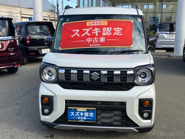 スペーシア ギア　ＨＹＢＲＩＤ　ＸＺターボ　全方位モニター付ナビ　デュアルセンサーブレーキＩＩ｜後席両側ワンアクションパワースライド｜ＬＥＤヘッドランプ｜アダプティブクルーズコントロール｜電動パーキングブレーキ｜シートヒーター｜ステアリングヒーター｜（4枚目）