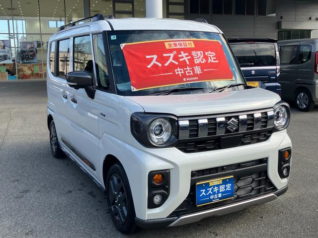 スペーシア ギア　ＨＹＢＲＩＤ　ＸＺターボ　全方位モニター付ナビ　デュアルセンサーブレーキＩＩ｜後席両側ワンアクションパワースライド｜ＬＥＤヘッドランプ｜アダプティブクルーズコントロール｜電動パーキングブレーキ｜シートヒーター｜ステアリングヒーター｜（5枚目）