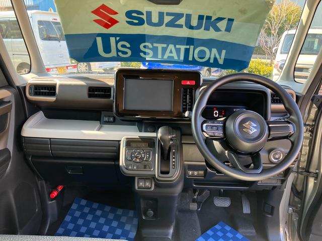 スペーシア HYBRID X 両側パワースライドドア LEDヘッドランプ デュアルセンサーブレーキII|後退時ブレーキサポート|シートヒーター|オートライト|マルチユースフラップ|オートエアコン|キーレスプッシュスタートシステム|パーソナルテーブル|(15枚目)