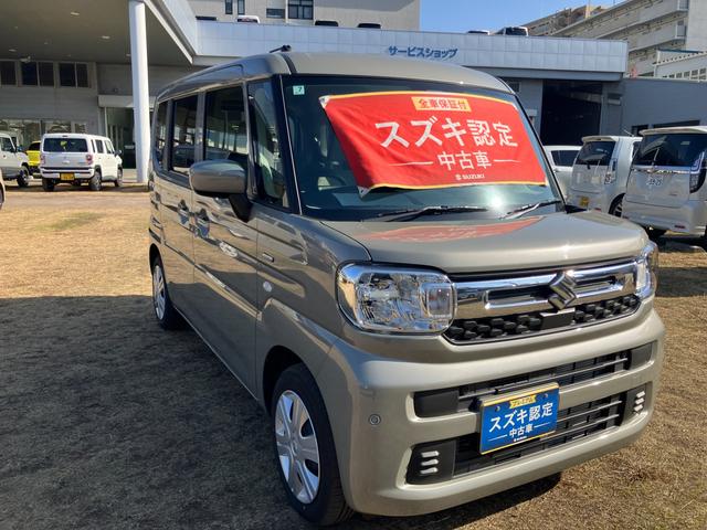 スペーシア HYBRID X 両側パワースライドドア LEDヘッドランプ デュアルセンサーブレーキII|後退時ブレーキサポート|シートヒーター|オートライト|マルチユースフラップ|オートエアコン|キーレスプッシュスタートシステム|パーソナルテーブル|(75枚目)