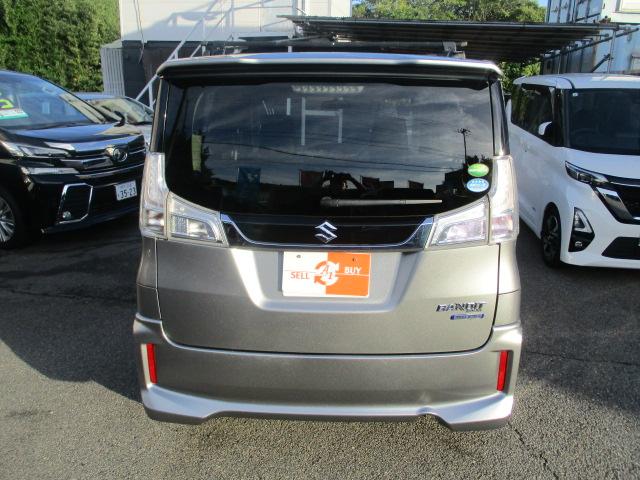 ソリオバンディット ハイブリッドＭＶ　ハイブリッドＭＶ（５名）ワンオーナー禁煙車　社外ナビ　フルセグＴＶ　ＥＴＣ　ＬＥＤライト　スマートキー　左リヤ電動スライドドア　純正アルミホイール　シートヒーター　ルーフキャリア付き（8枚目）