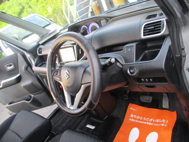 ソリオバンディット ハイブリッドＭＶ　ハイブリッドＭＶ（５名）ワンオーナー禁煙車　社外ナビ　フルセグＴＶ　ＥＴＣ　ＬＥＤライト　スマートキー　左リヤ電動スライドドア　純正アルミホイール　シートヒーター　ルーフキャリア付き（18枚目）