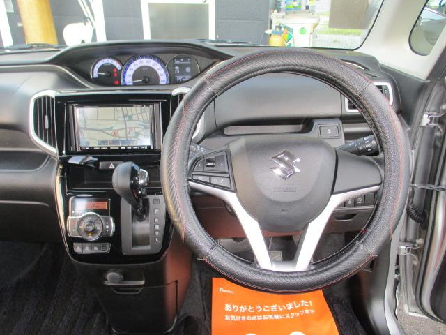 ソリオバンディット ハイブリッドＭＶ　ハイブリッドＭＶ（５名）ワンオーナー禁煙車　社外ナビ　フルセグＴＶ　ＥＴＣ　ＬＥＤライト　スマートキー　左リヤ電動スライドドア　純正アルミホイール　シートヒーター　ルーフキャリア付き（19枚目）