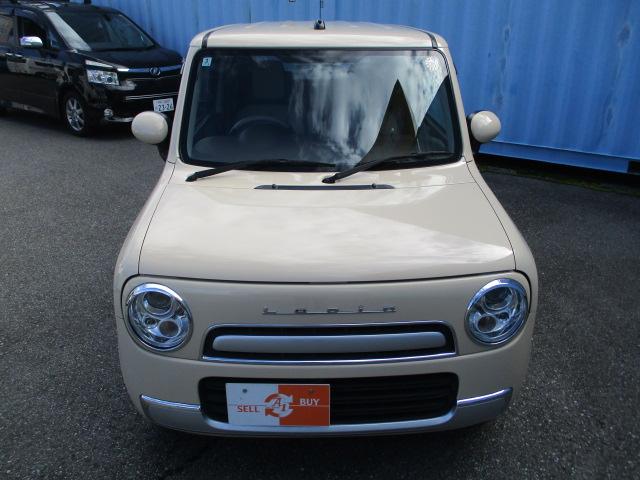 アルトラパンショコラ Ｇ　ワンオーナー　禁煙車　ＳＤナビ　フルセグＴＶ　Ｂｌｕｅｔｏｏｔｈ対応　ＥＴＣ　スマートキー　ショコラ専用合皮シート　革巻ステアリング　　ＨＩＤライト　オートライト（4枚目）