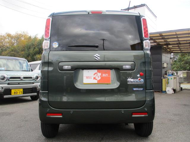 スペーシア ハイブリッドG 雹被害有 スズキセーフティ装着車 ワンオーナー禁煙車 全方位モニター 純正ナビ フルセグTV Bカメラ ETC ドライブレコーダー スマートキー クリアランスソナー ドアバイザー(7枚目)