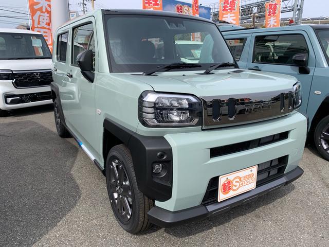 タフト Ｇターボ　クロムベンチャー　ＡＡＣ　車線逸脱警報装置　セキュリティアラーム　インテリキー　シ－トヒ－タ－　ＬＥＤライト　横滑り防止　キーフリーシステム　サイドエアバッグ　パワーウィンドウ　サンルーフ　衝突安全ボディ　エアバック（2枚目）