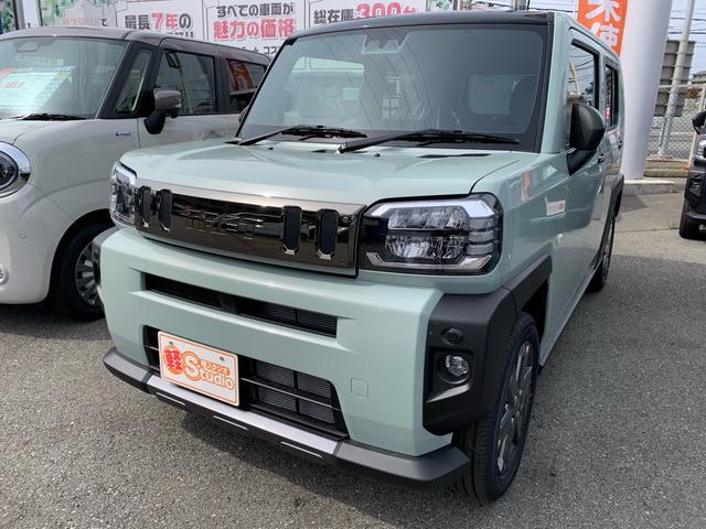 タフト Ｇターボ　クロムベンチャー　ＡＡＣ　車線逸脱警報装置　セキュリティアラーム　インテリキー　シ－トヒ－タ－　ＬＥＤライト　横滑り防止　キーフリーシステム　サイドエアバッグ　パワーウィンドウ　サンルーフ　衝突安全ボディ　エアバック（3枚目）